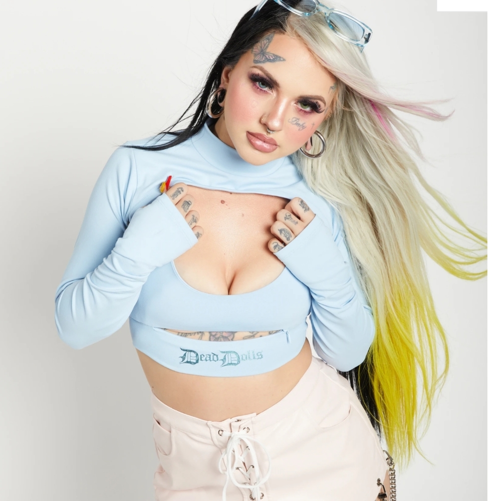 Dead dolls baby goth clothing glacier top